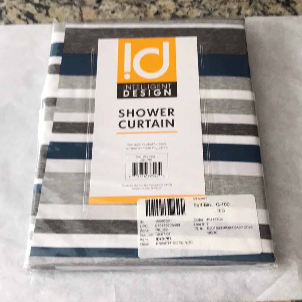 New intelligent Design shower curtain